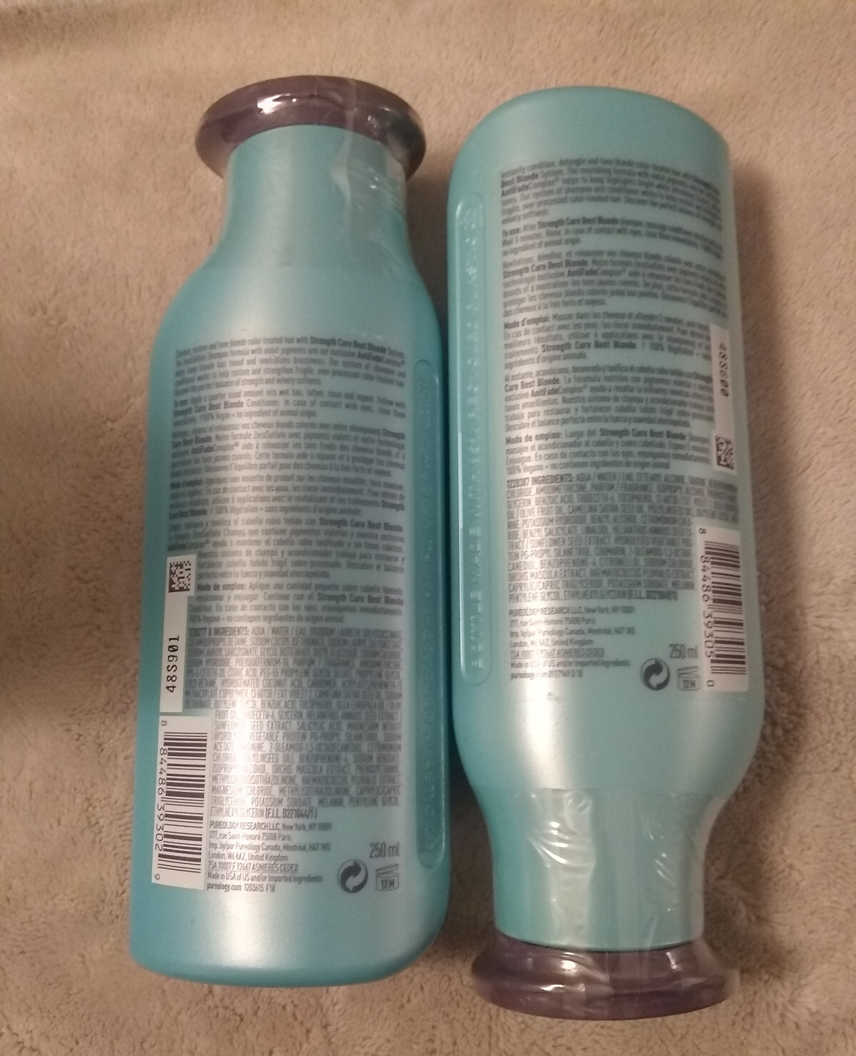 Pureology Strength Cure Best Blonde Shampoo & Conditioner 8.5 oz Set SEALED