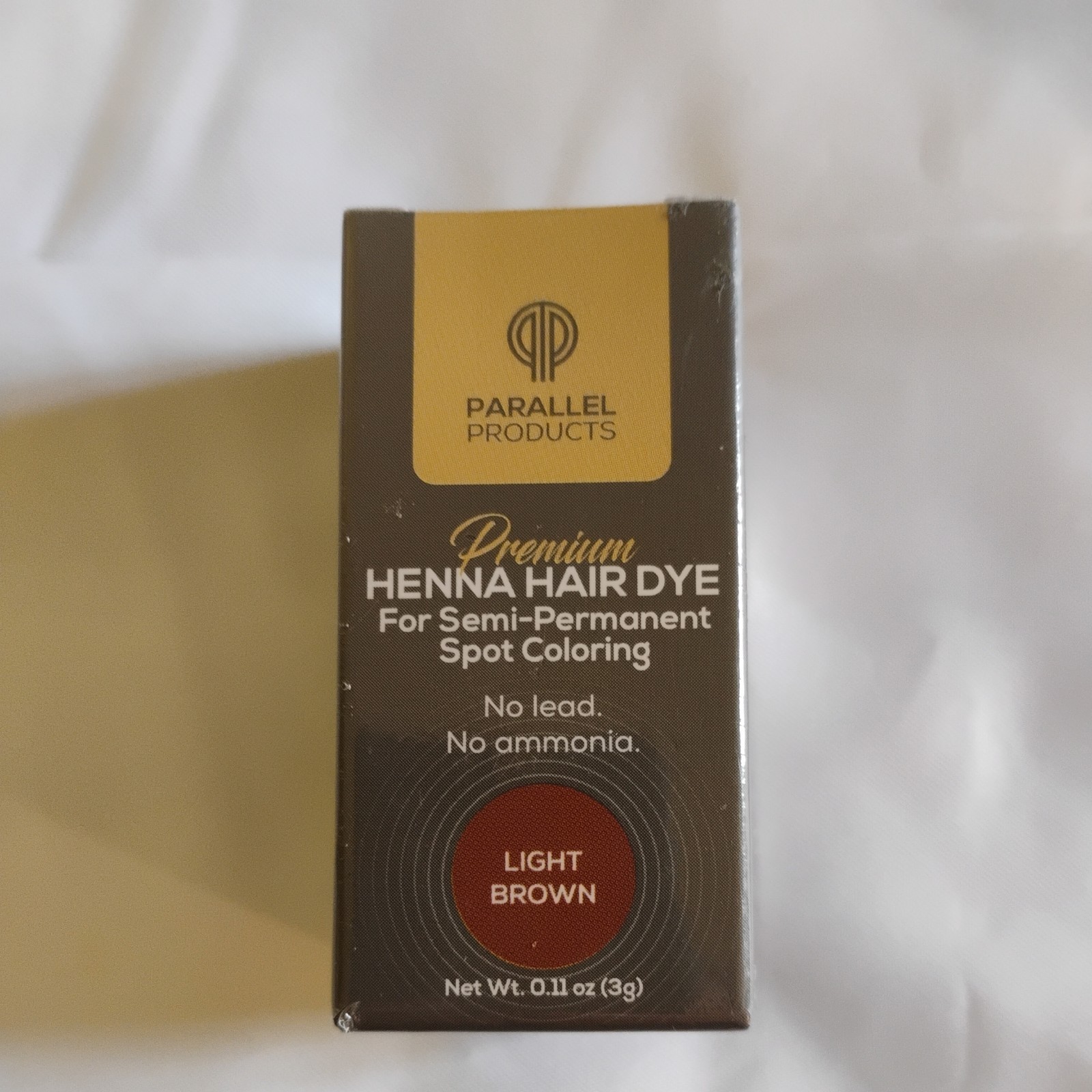 Parallel Products Premium Henna Hair Dye – Semi Perm Spot Coloring- Light Brown