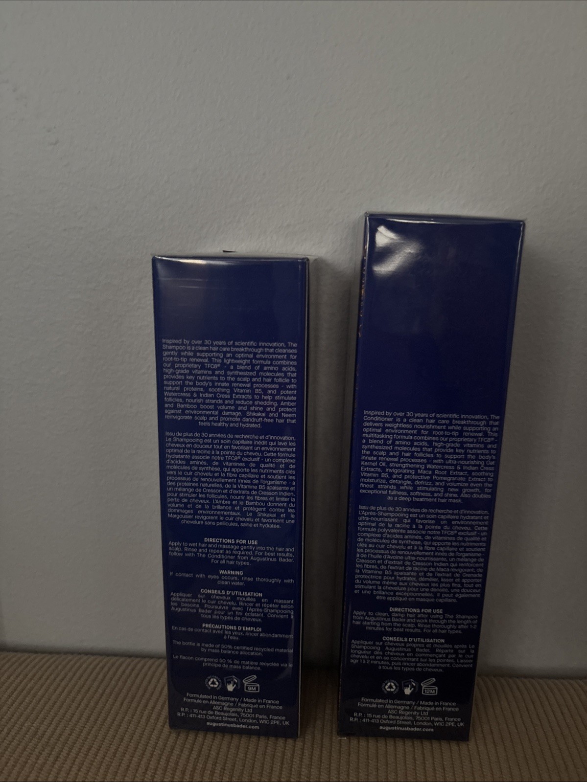 NIB FACTORY SEALED Augustinus Bader Hair Care THE Shampoo /The Conditioner