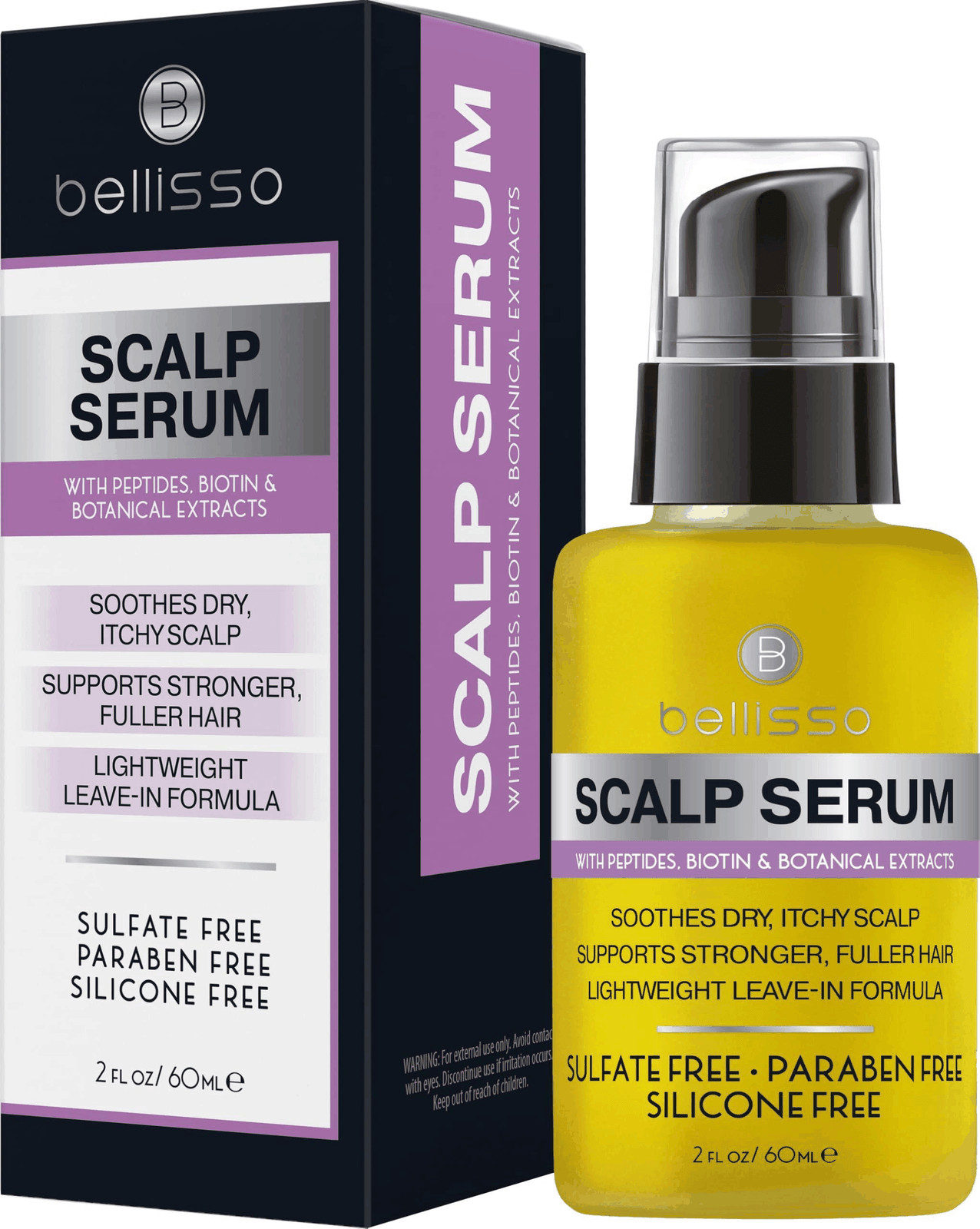 Scalp Serum Dry and Itchy Dandruff Moisturizer 2 Fl Oz Treatment for Women Men