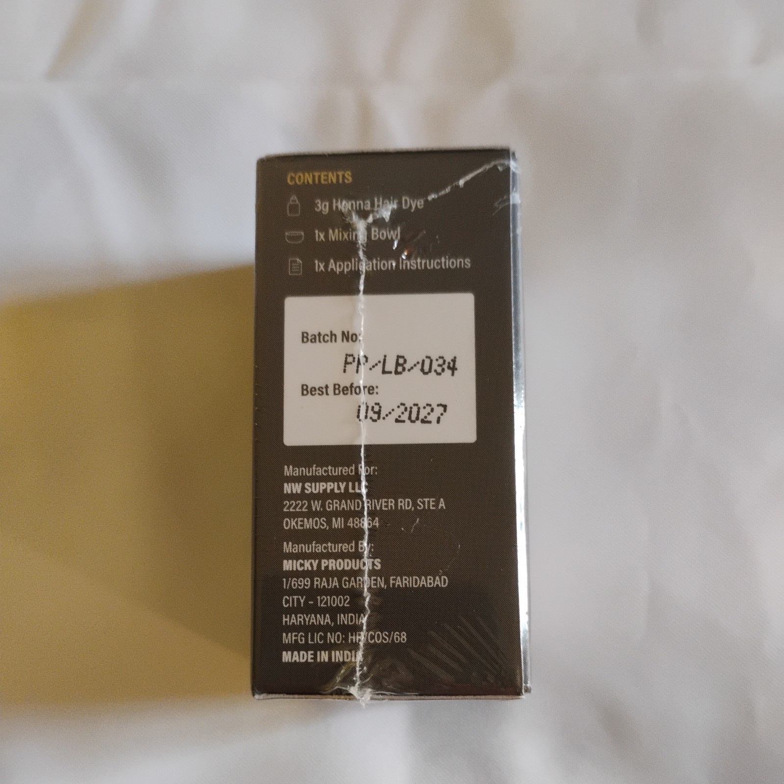 Parallel Products Premium Henna Hair Dye – Semi Perm Spot Coloring- Light Brown