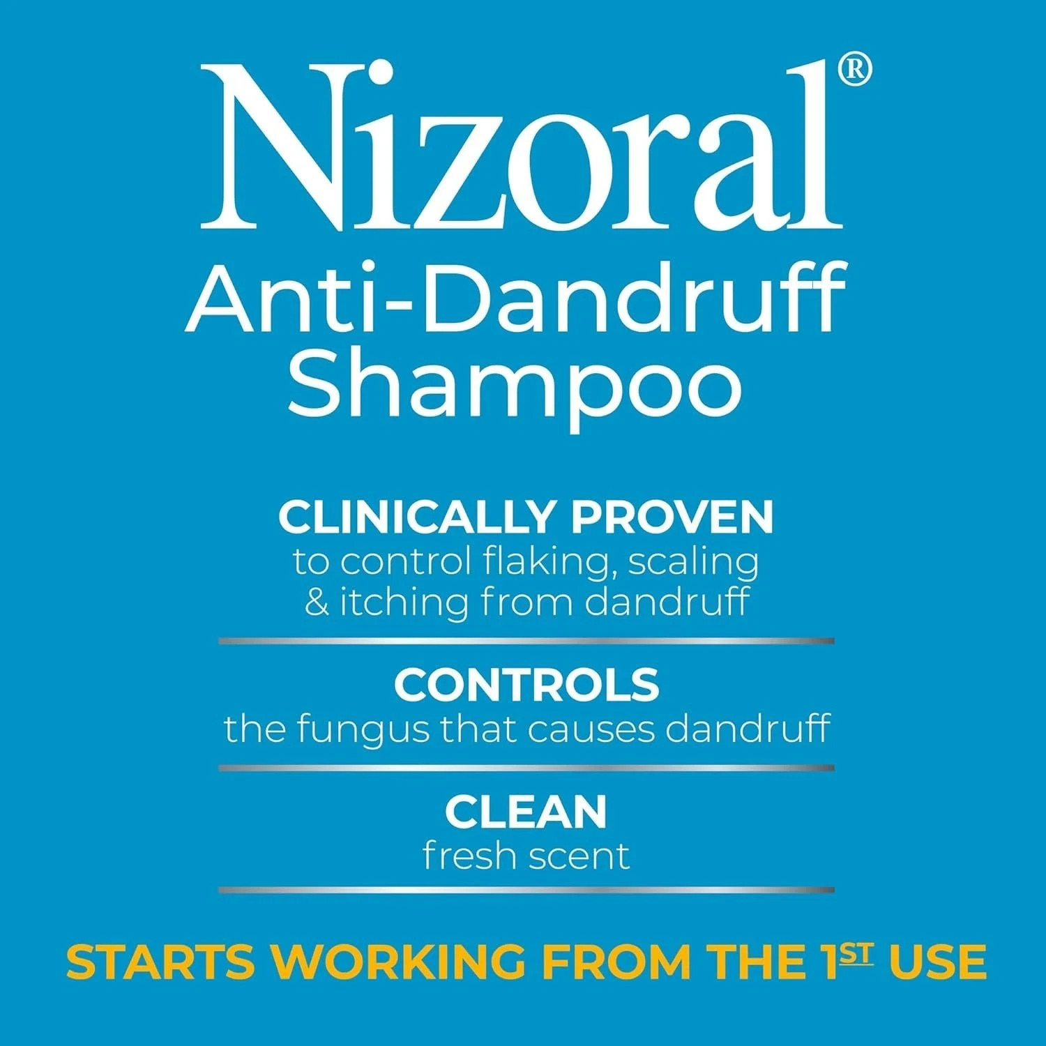 2PK Nizoral Anti-Dandruff Shampoo High End Brand Clinically Proven (7oz)