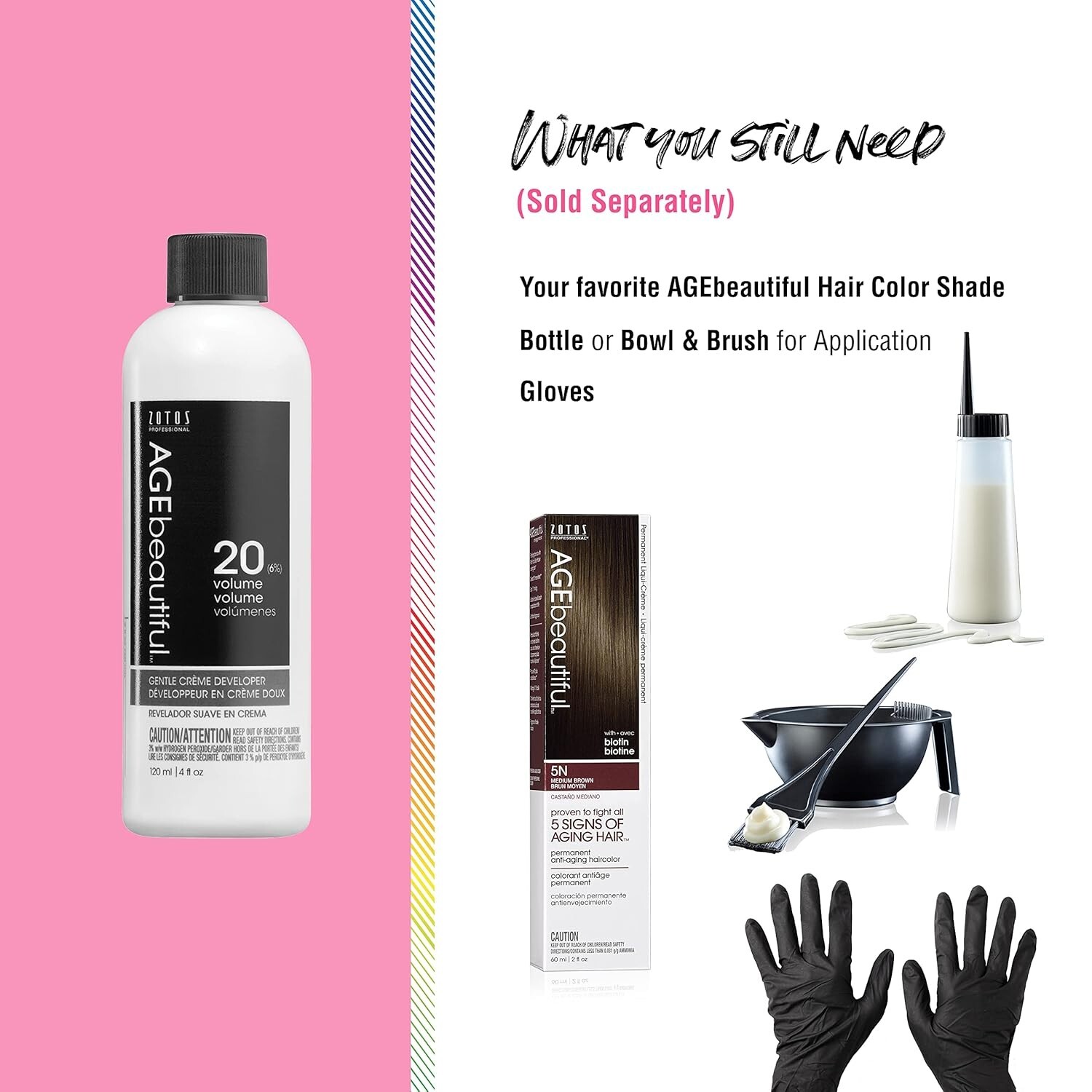 AGE Beautiful 20 Volume Gentle Creme Hair Developer for Permanent Color