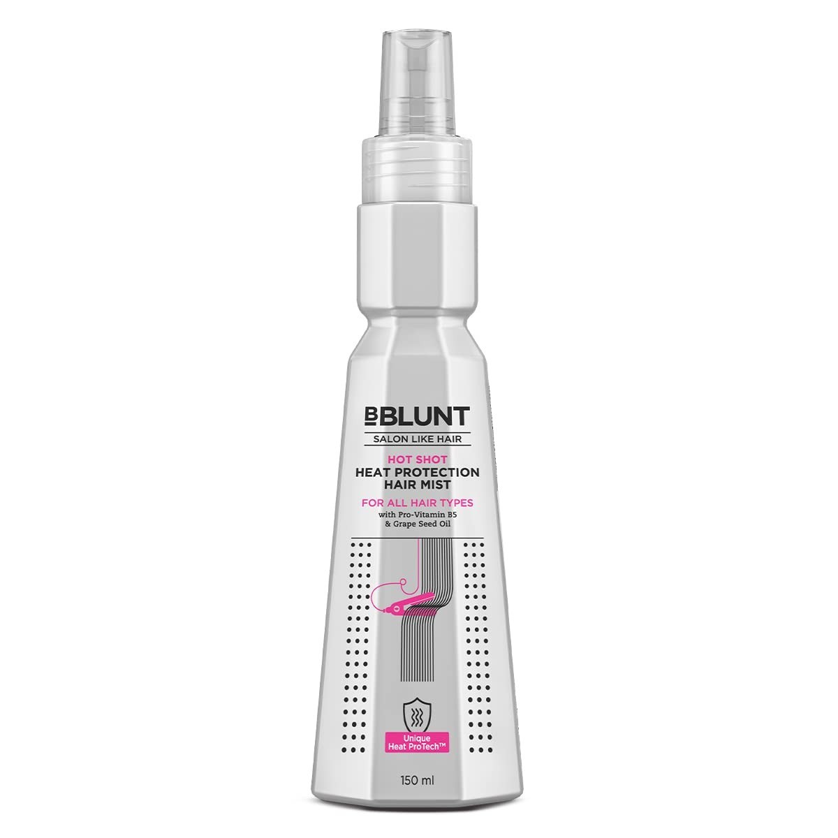 Bblunt Hot Shot Heat Protection Hair Mist Designed for Indian Hair 150 ml