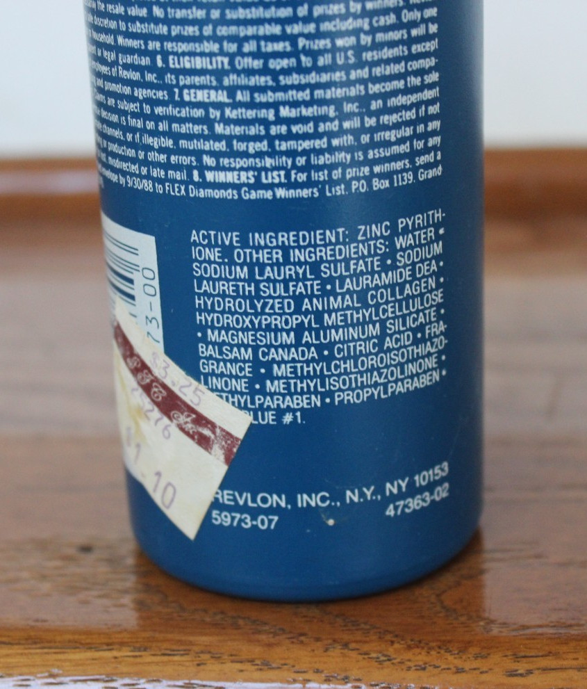 Vintage Revlon FLEX Dandruff Body Building Medicated Shampoo, 15 fl. oz., PROP