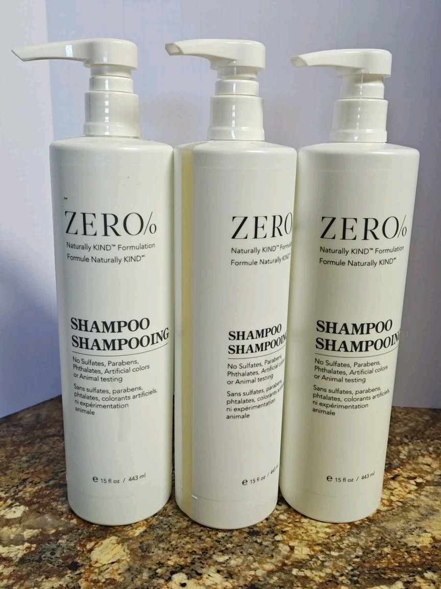 Zero% by Gilchrist & Soames SHAMPOO 15oz – Hilton Hotel – 3 BOTTLES Per Order