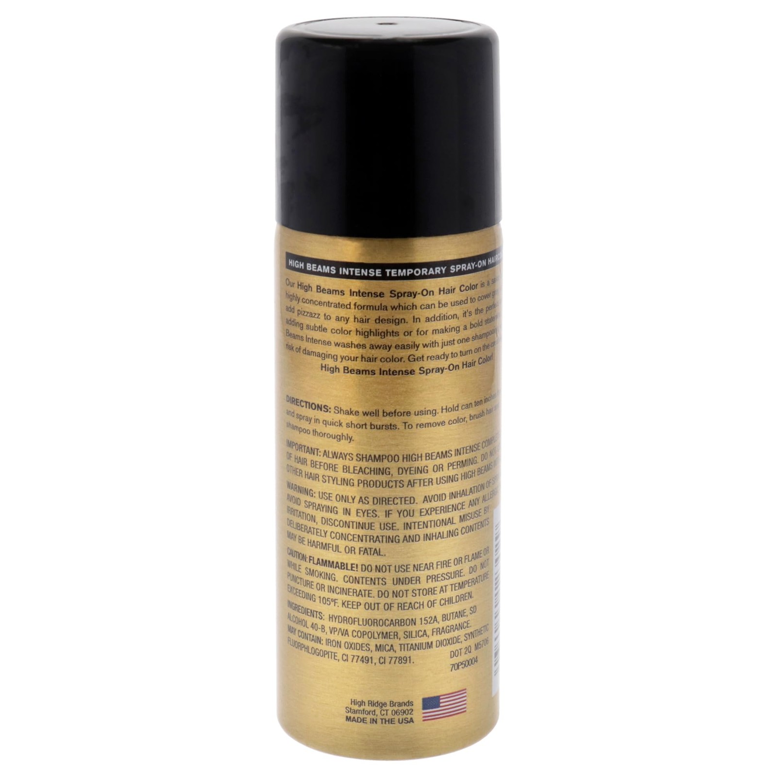 Salon Grafix High Beams Intense Temporary Spray 2.7 Ounce (Pack of 1), Black
