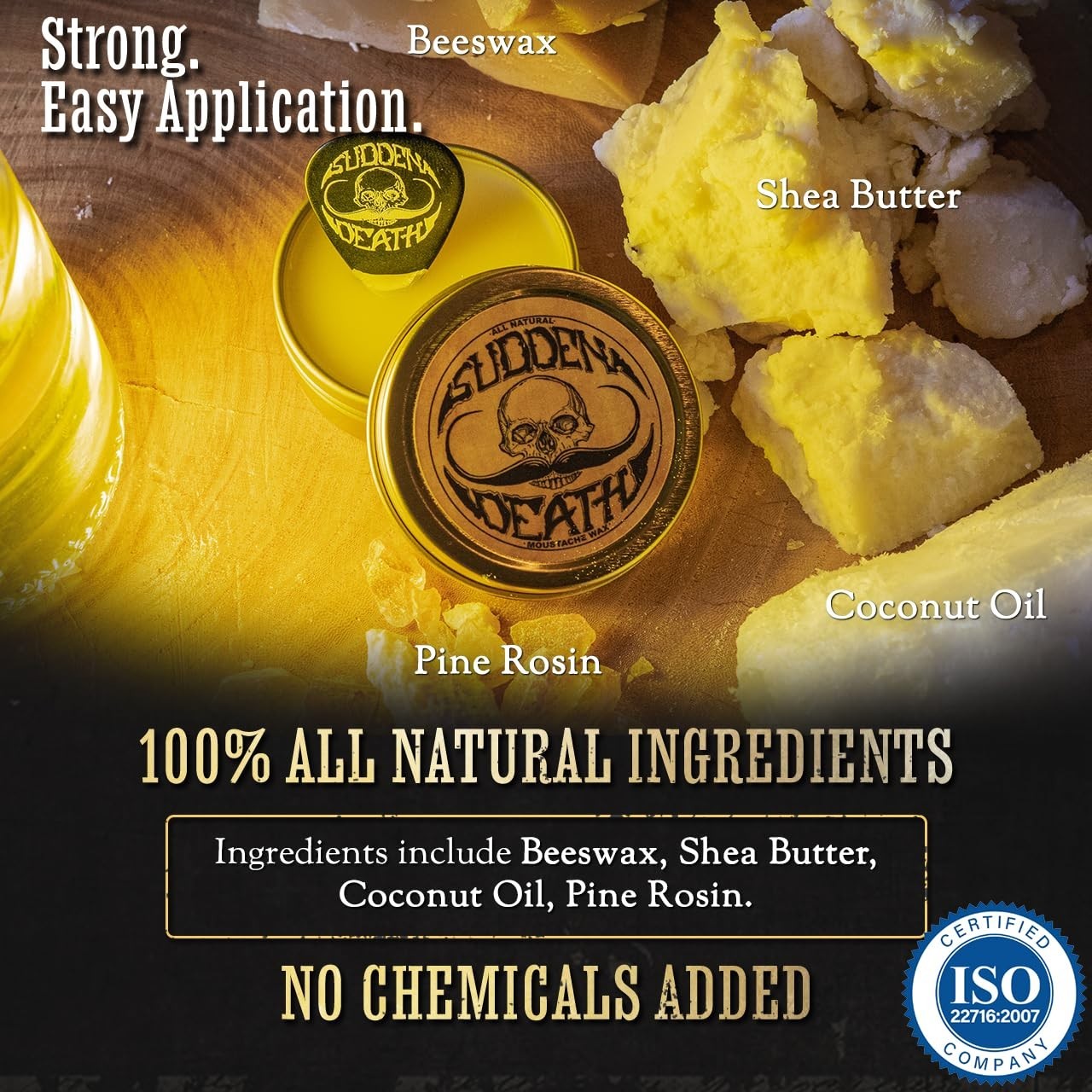 Travel-Friendly Mustache Wax – 1oz Strong Hold Formula for All Conditions