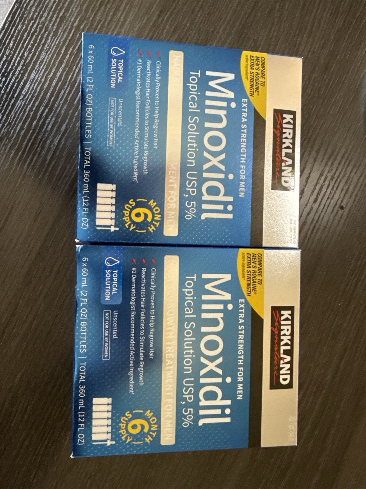 2 Pack Kirkland Minoxidil 5% Hair Regrowth Treatment 12 Month Supply EXP 12-2028