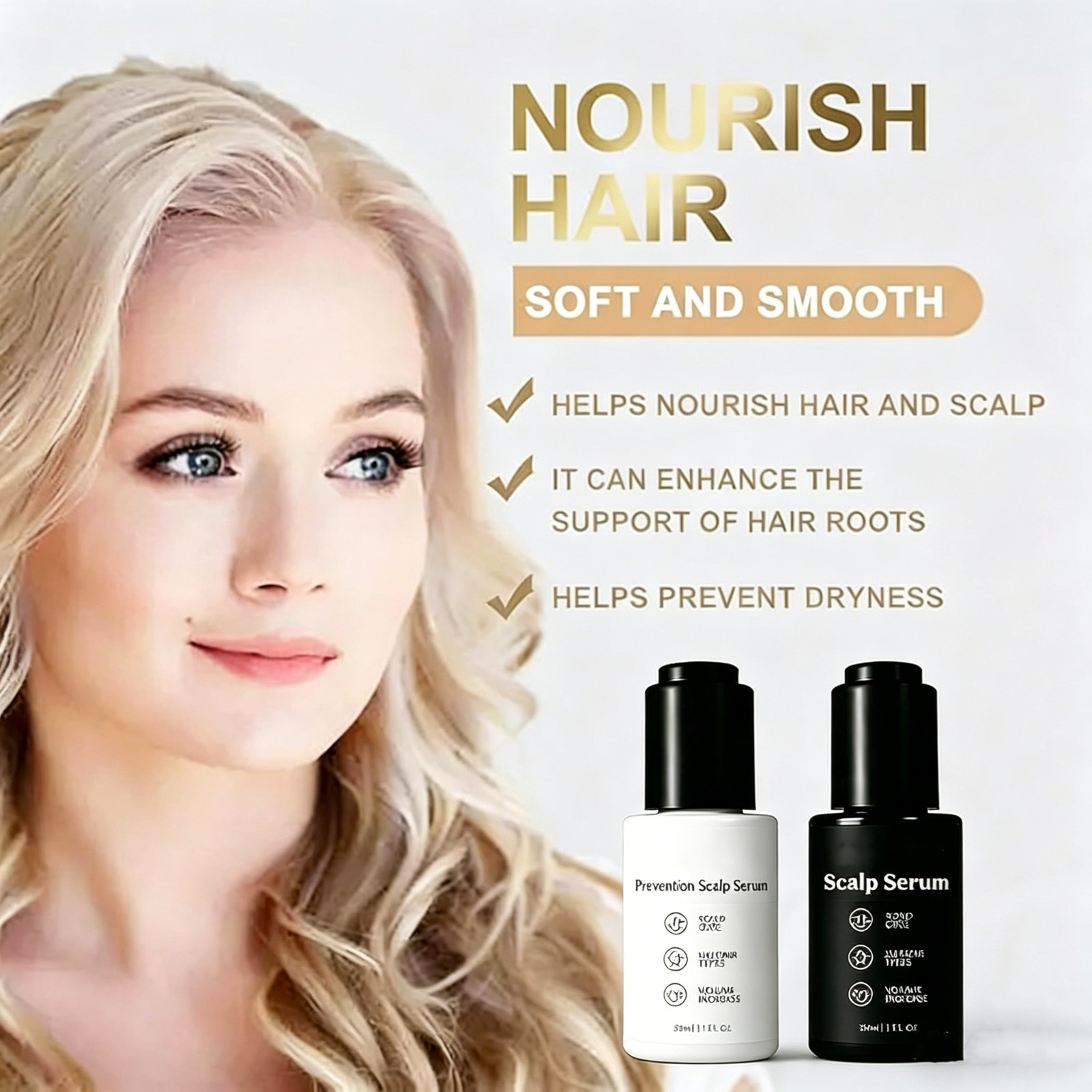 Kilgour Md Hair Serum Bundle | Plant-Based Hair Care Essence for Women 2FL OZ