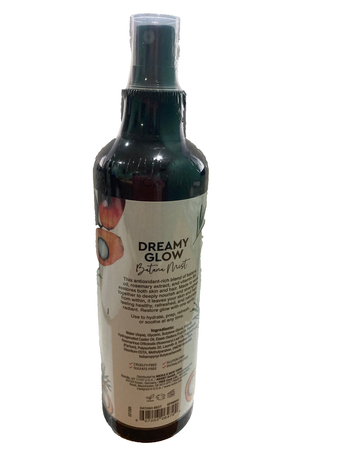 Dreamy Glow Batana Oil Rosemary Extract Vitamin B5 Mist Hair & Skin 8.5 Fl Oz