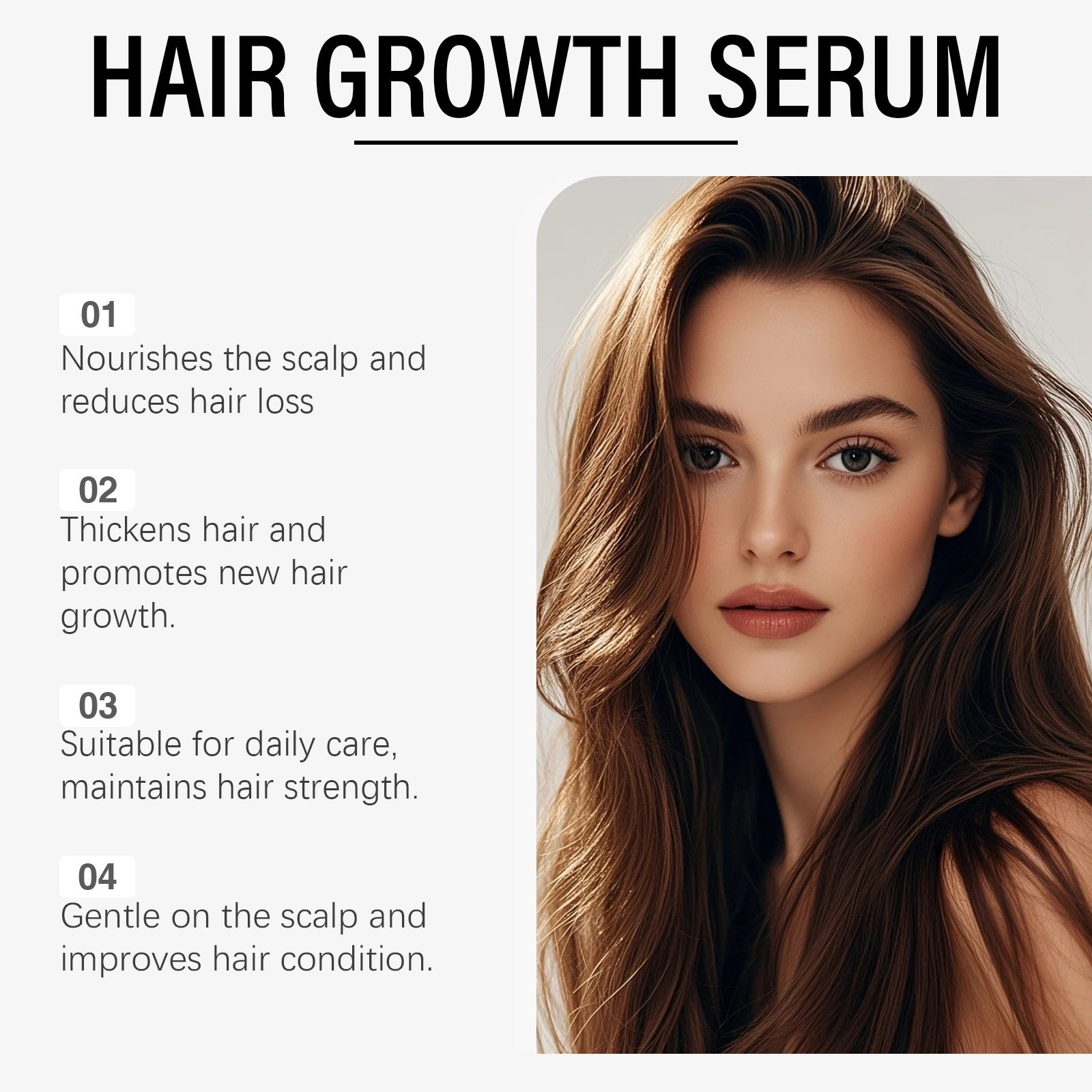Halo-Grow Hair Growth Spray 100ml Natural Hair Thickening Regrowth Mist New
