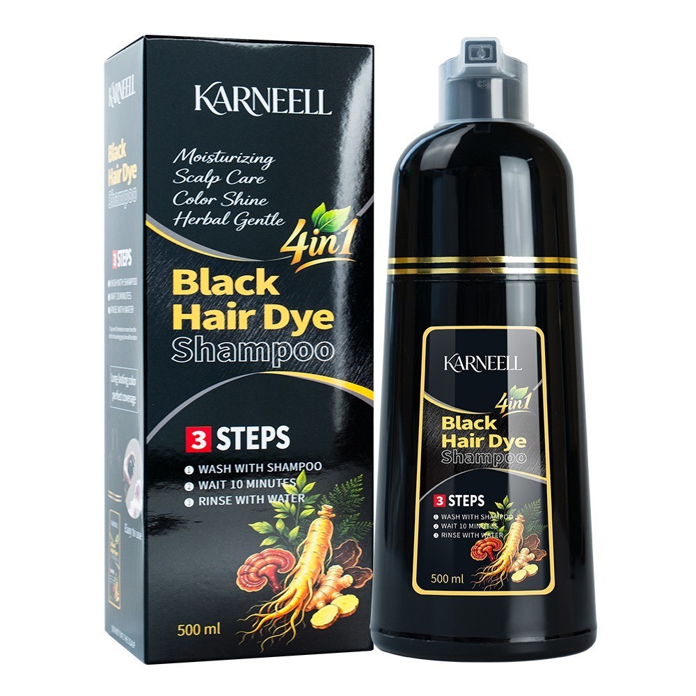 KARNEELL BLACK HAIR DYE SHAMPOO 500ml