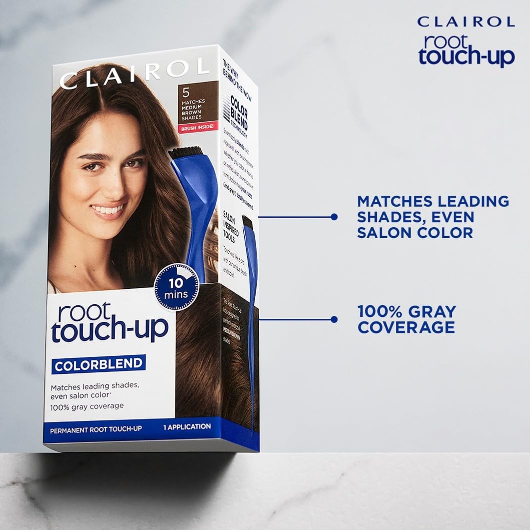 Clairol Root Touch Up Permanent 1.1 Fl Oz (Pack of 1), 5G Medium Golden Brown