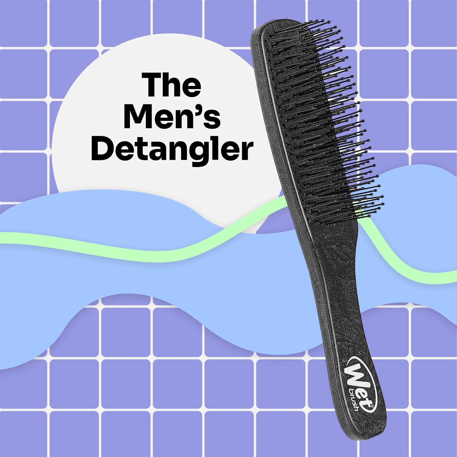 Men’s Detangler Hair Brush with IntelliFlex Bristles for All Hair Types