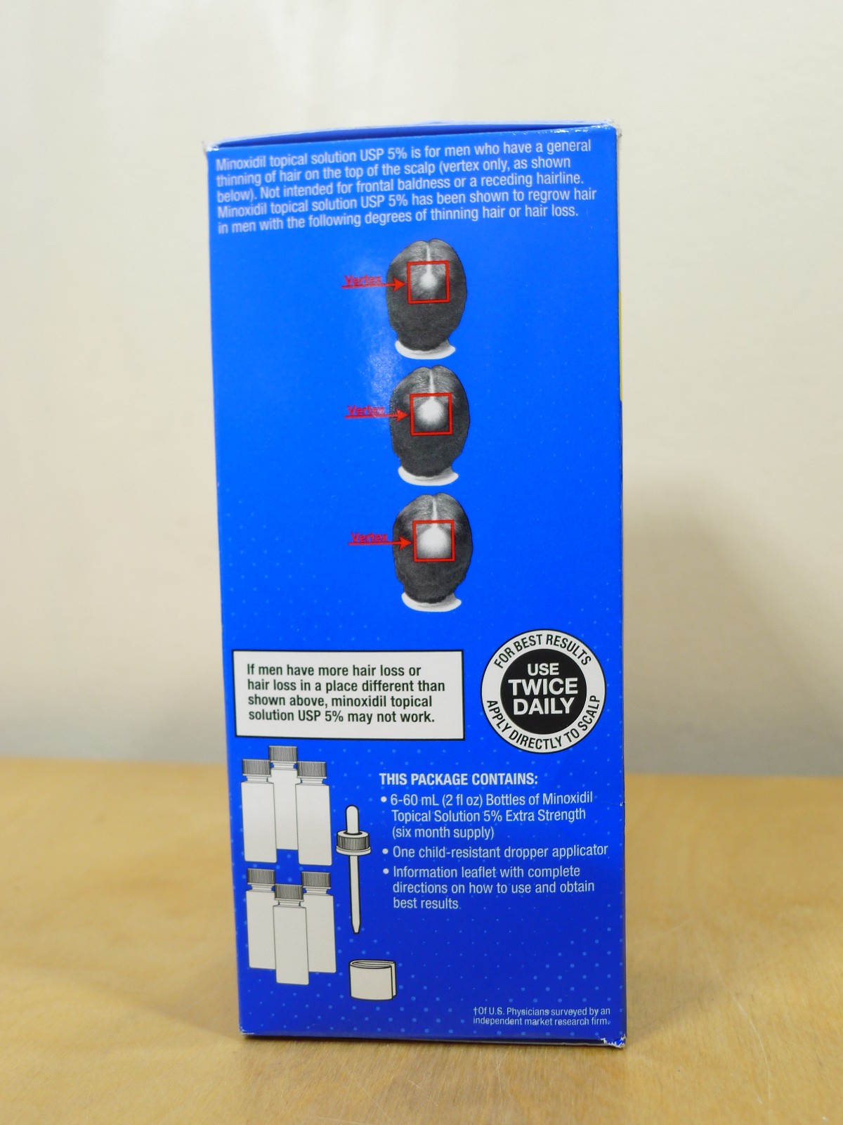 Kirkland Minoxidil 5% Extra Strength Men 6 Month Supply Hair Regrowth EXP 2027