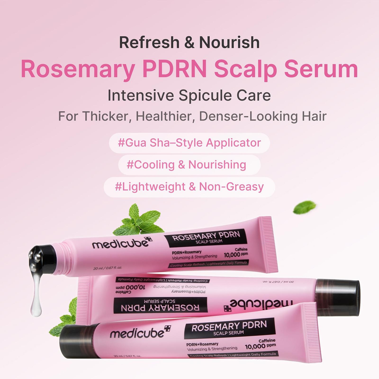 Medicube Rosemary PDRN Scalp Refresh & Nourish Serum 20g For Thicker, Denser