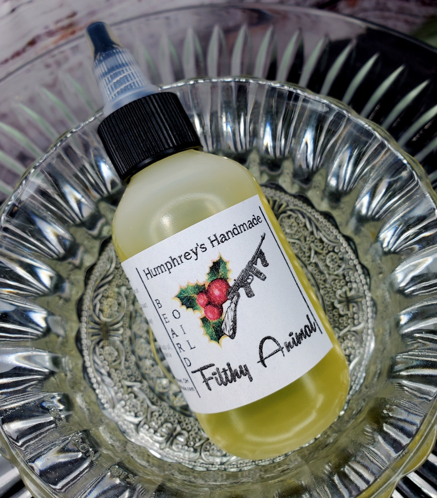 Men’s FILTHY ANIMAL Beard Oil, Bourbon Cherry Amber Beard Conditioner, Serum
