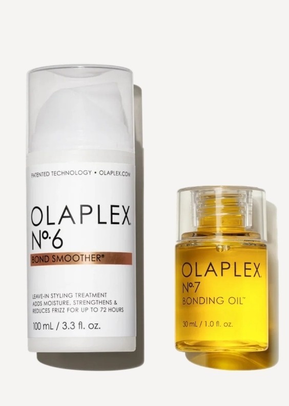 Olaplex No. 6 Bond Smoother Reparative Styling Creme 3.3 oz & No. 7 Bonding Oil