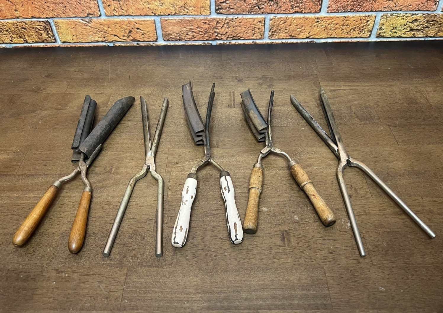 Vintage Antique Thermal Curling Irons from Germany and France – Lot of 5
