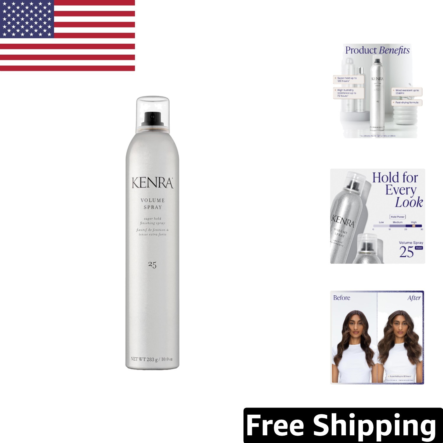 10 Oz Hairspray with Wind & Humidity Resistance – Ultimate Styling Protection