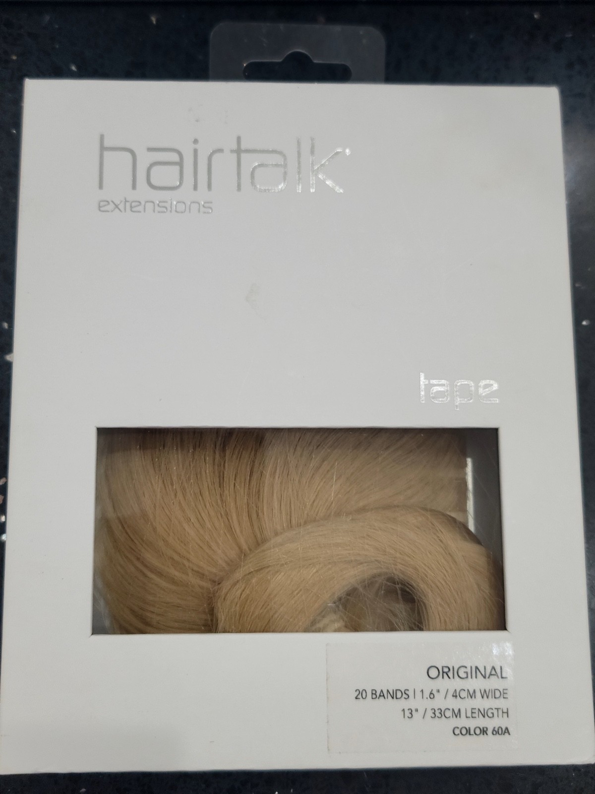 Brand New Hairtalk Tape-In Extensions ORIGINAL 20 Bands 13” Color 60A
