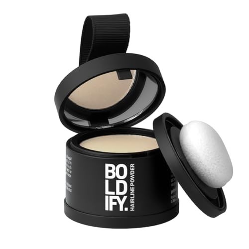 Hair Root Touch Up Powder Light Blonde Compact Thinning Hairline Coverage Gray