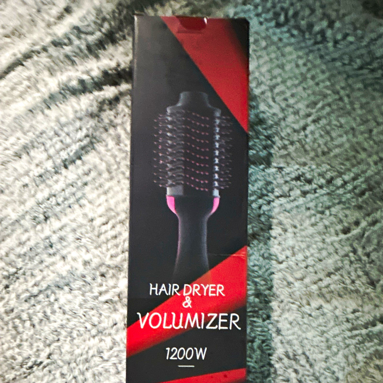 Volumizer Hair Dryer 1200W Electric Ionic Technology Ceramic, Black/Pink