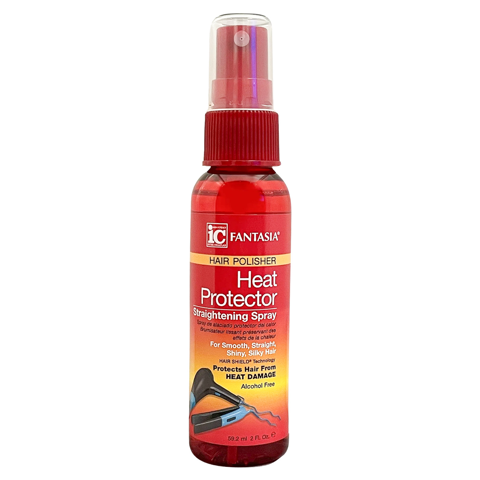 Fantasia High Potency IC Heat Protectant Straighten Spray 2 fl oz, Moisturizing