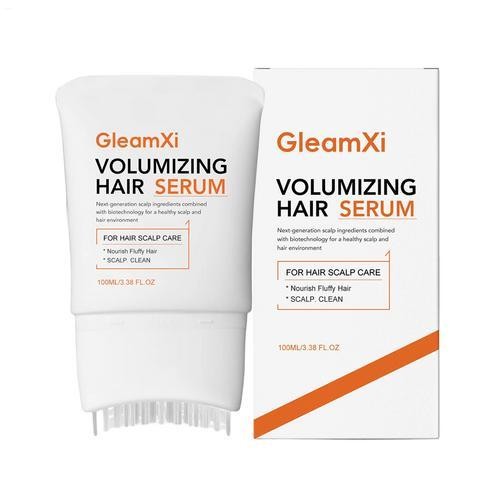 Gleamxi Volumizing Hair formula With Built-in Brush, 100ml Thickening Hair Liqui