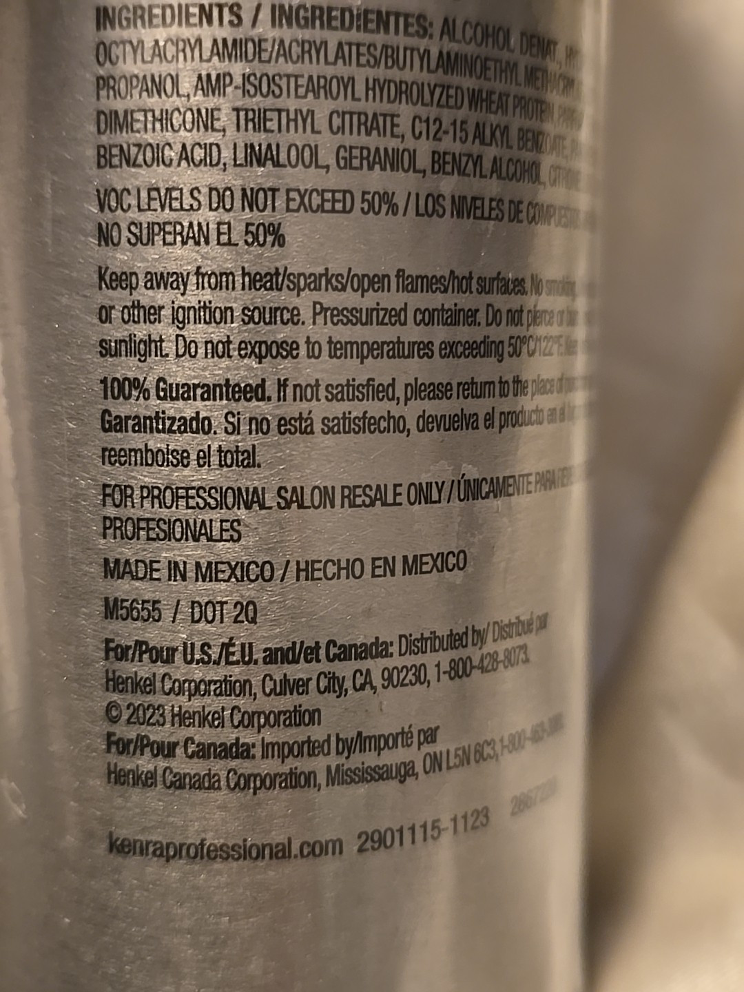 Kenra Volume Spray Super Hold Finishing Spray #25 16.0 oz