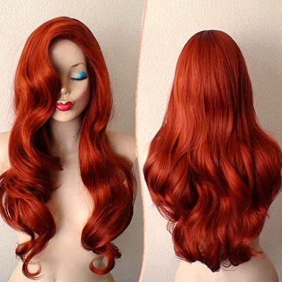 Jessica Rabbit Wig Red New One Size Fits All Unisex