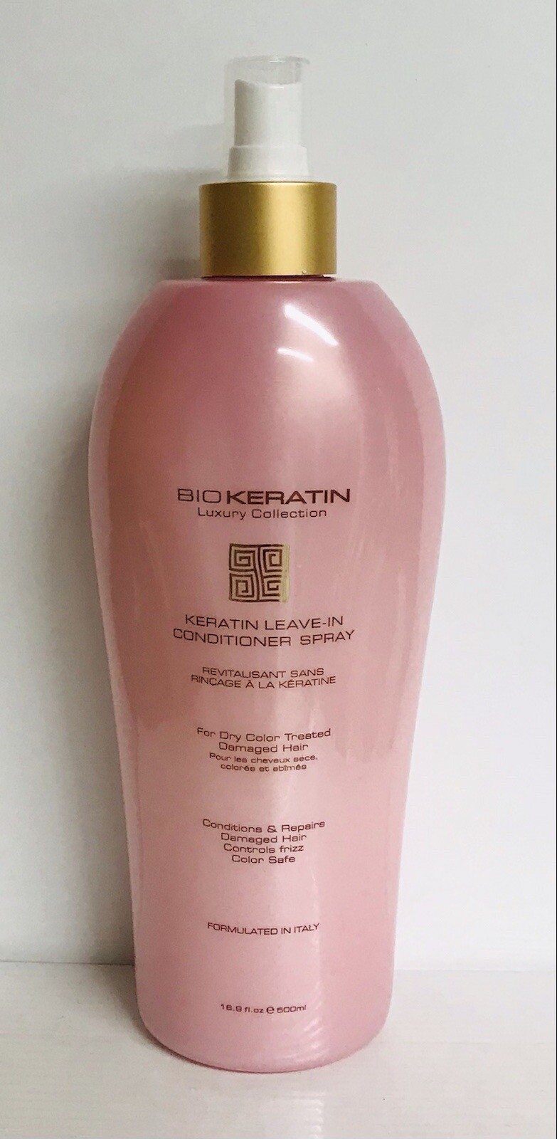 Bio Keratin LUXURY COLLECTION LEAVE-IN CONDITIONER SPRAY DAMAGE HAIR 16.9 fl oz