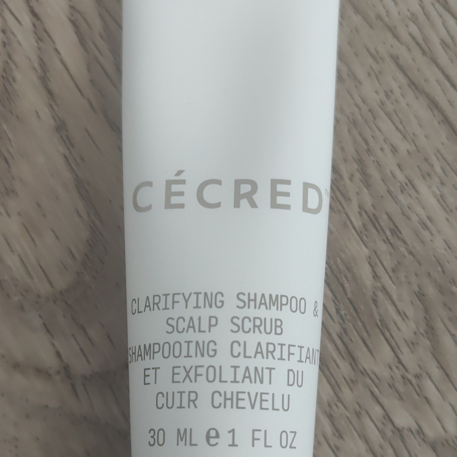 CÉCRED Clarifying Shampoo & Scalp Scrub Travel Size 30 mL / 1 fl oz
