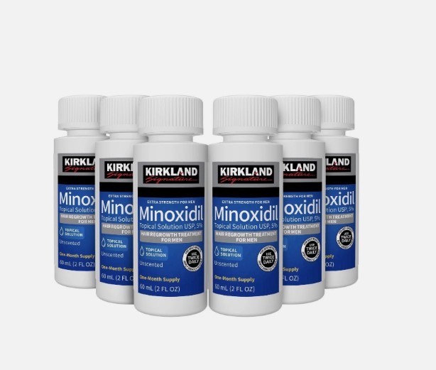 Kirkland 5% Minoxidil Hair Regrowth Treatment for Men – Extra Strength, 6-Month