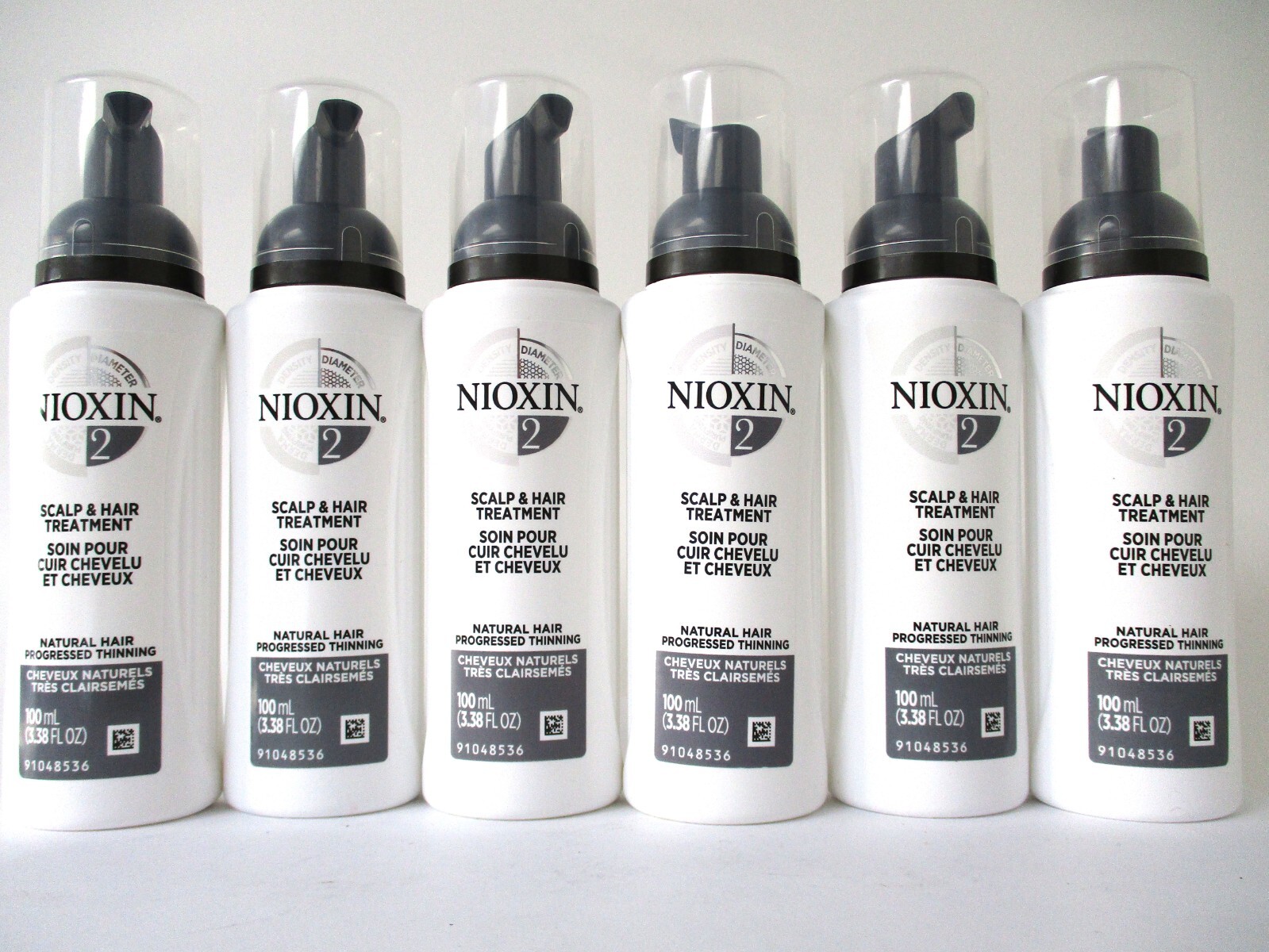 NIOXIN SYSTEM # 2 SCALP & HAIR TREATMENT 3.38 OZ (Lot of 6)