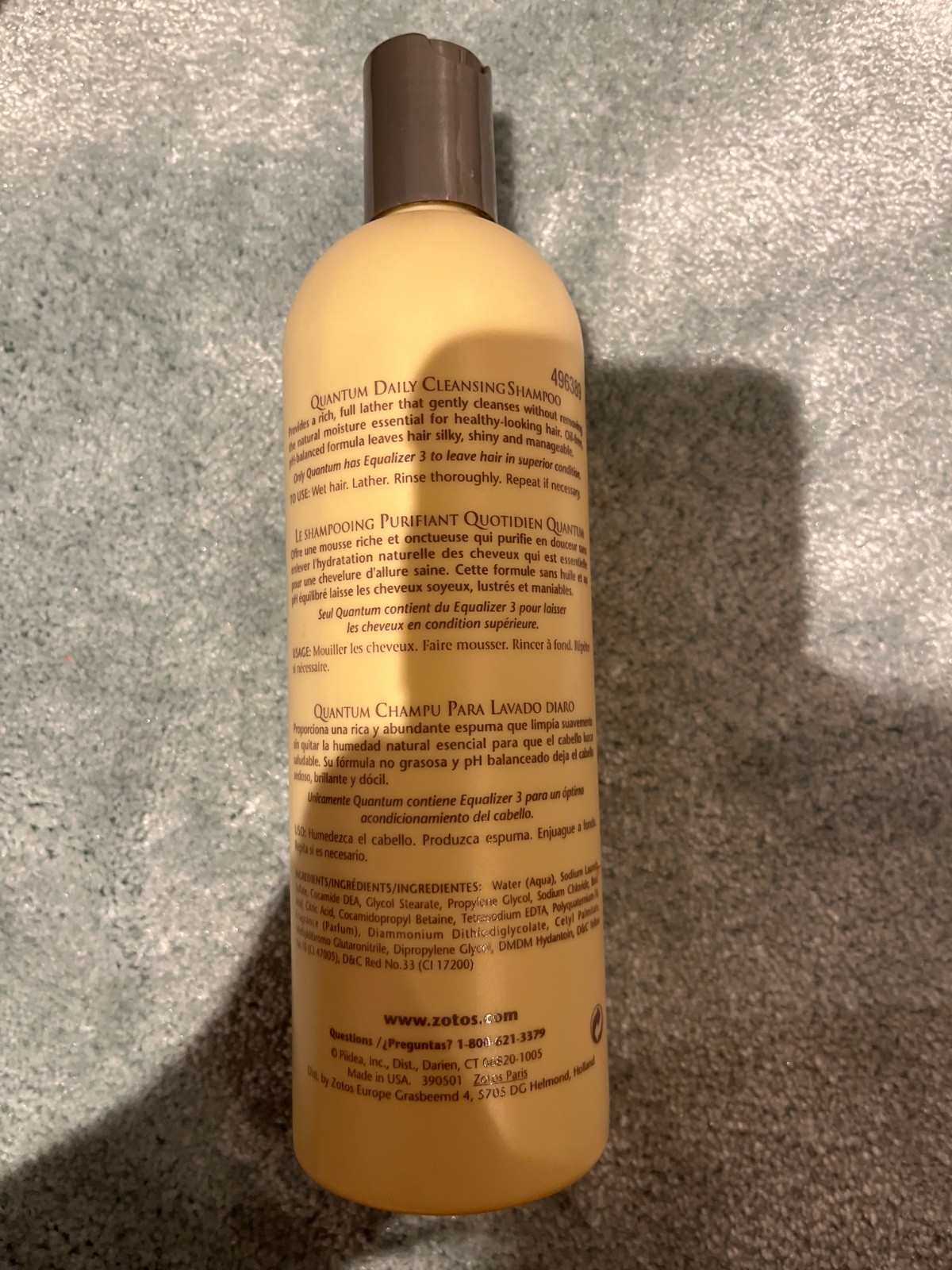 NEW Zotos Quantum Daily Cleansing Shampoo All Hair Types 15 oz
