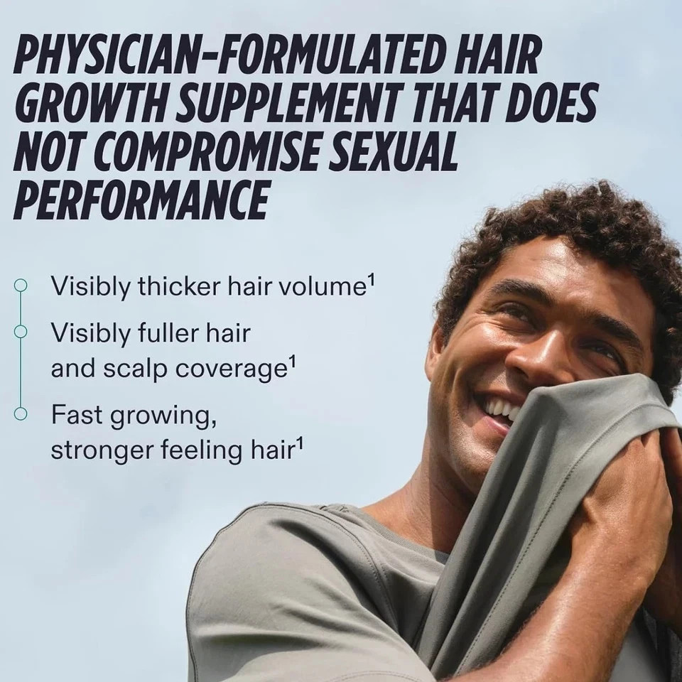 Packof 3 Men’s Hair Growth Total 360 Caps Exp 06/2027 Fast Shipping