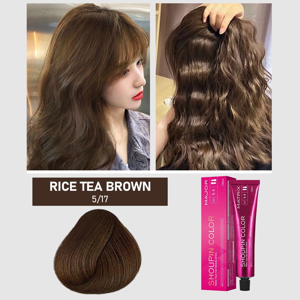 SHOUPIN Hair Coloring Shampoo Micro Tide Color Single Hair Cream 56 Colors 100ml
