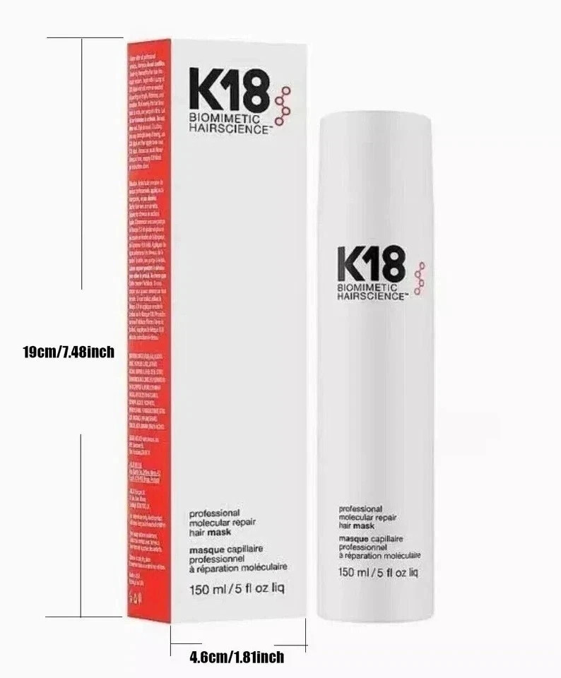 K18 Biomimetic Hairscience Leave-in Molecular Repair Hair Mask- 150ml/5oz Sealed