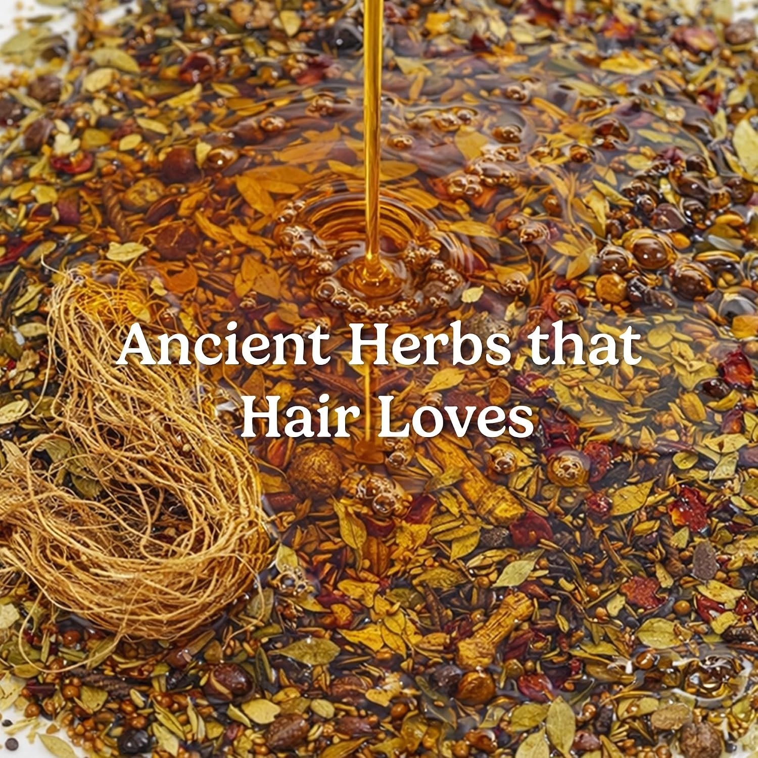 Premium Herbal Hair Oil Mix Herbs with 18 Ayurvedic Jadibuti Infused Oil 75g