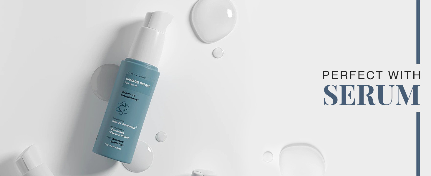 Bare Anatomy Damage Repair Hair Serum, Cera3x Technology | 3x Hair Strengthening