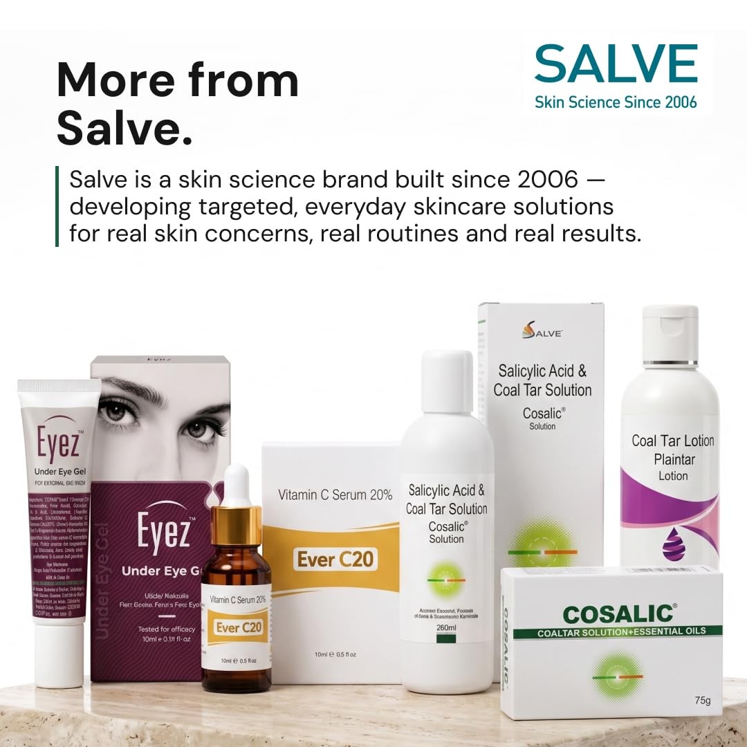 Salve Cosalic Anti Dandruff Shampoo 200ml Coal Tar Salicylic Acid Solution