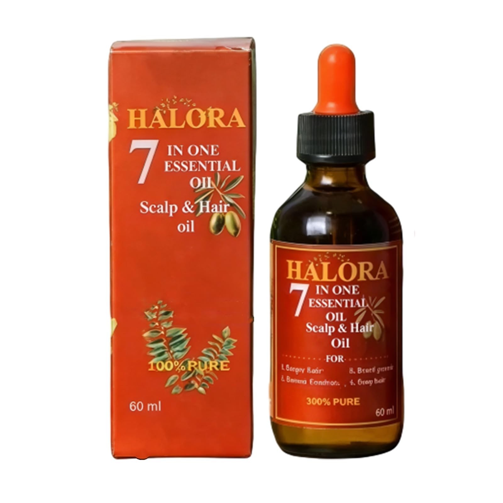 Halora Hair Oil for Thicker Fuller Hair | Scalp Nourishing for Men & Women