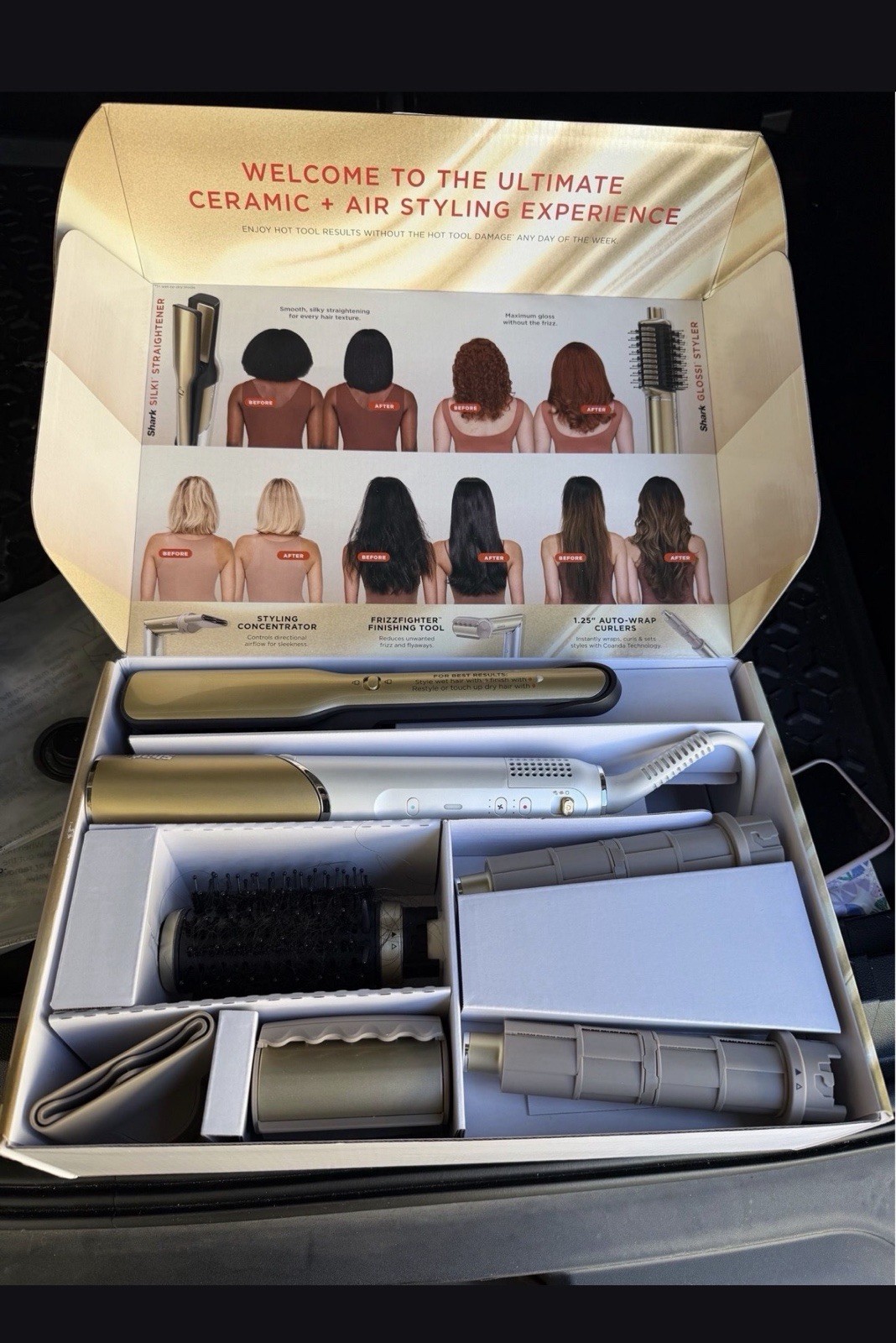 Shark FlexStyle Multi Styler – Gold With 5 Attachments