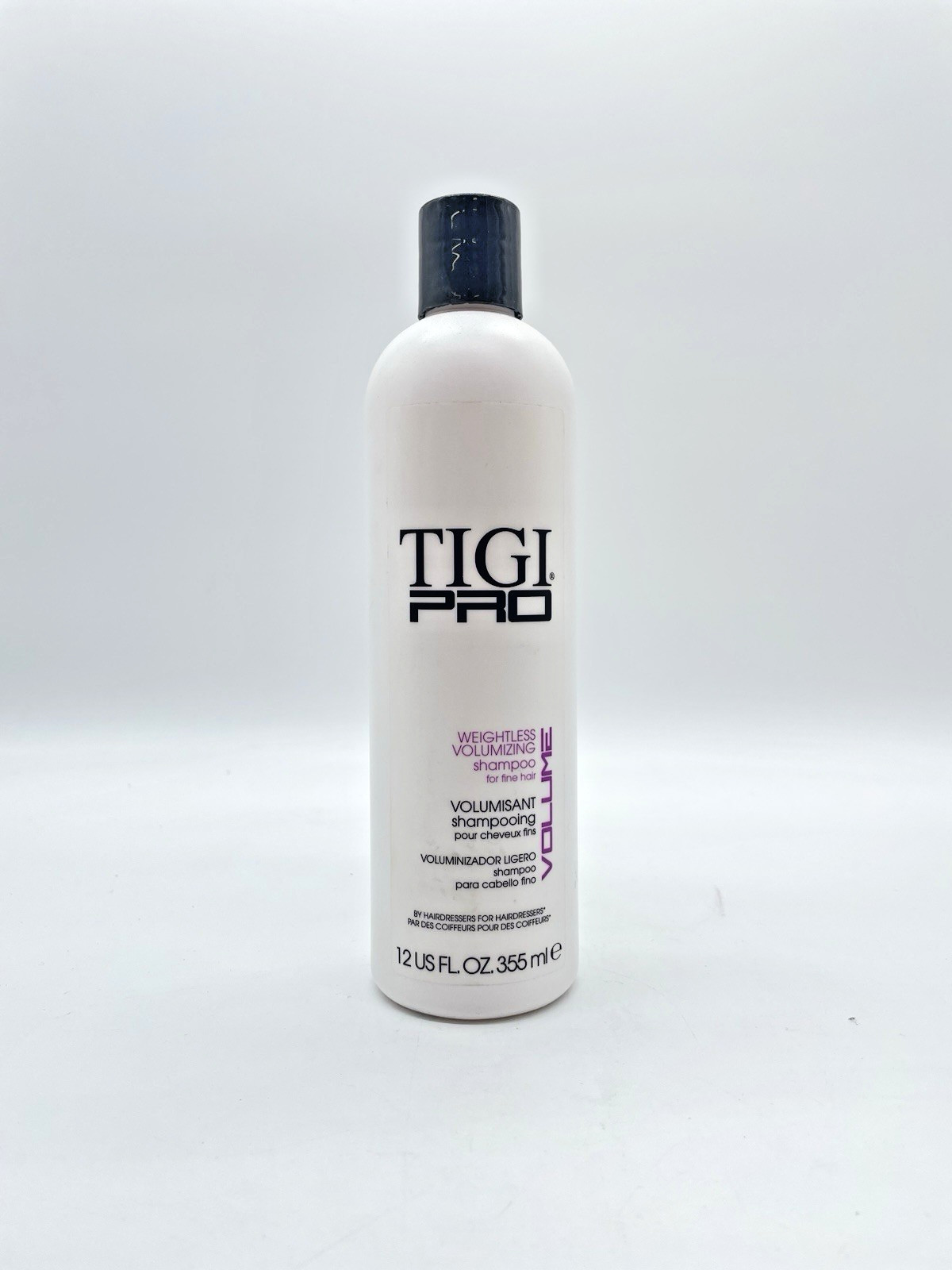 TIGI Pro Weightless Volumizing Shampoo For Fine Hair Lightweight – 12 Oz NWOB