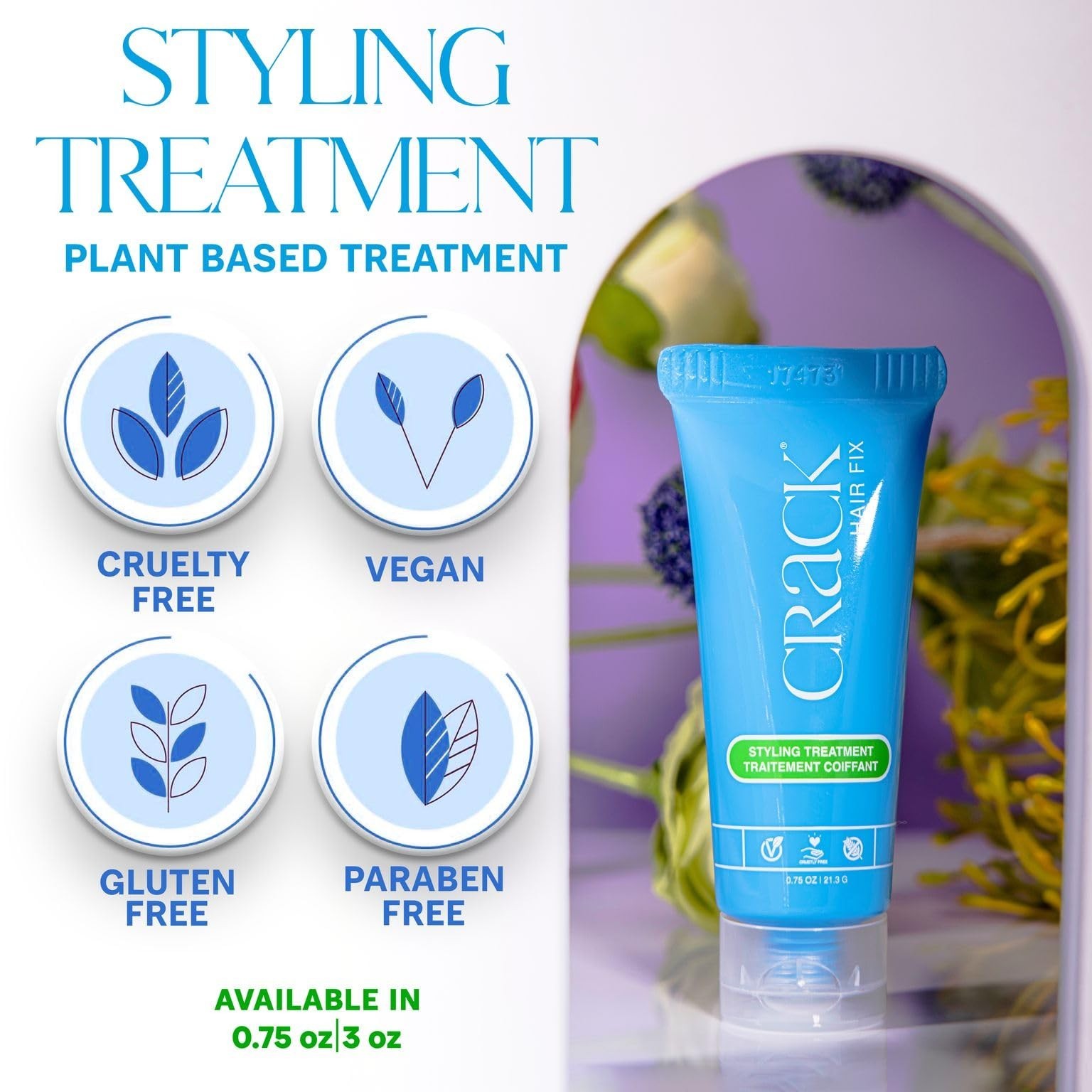 Hair Fix Styling Cream – 0.75 oz, Hair Repair, Smooth & Shine, Frizz Control