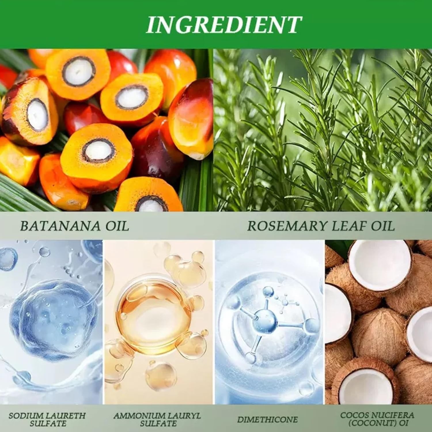 2Pcs Batana Oil Shampoo, Rosemary Oil Shampoo, 100% Batana Oil with Rosemary …