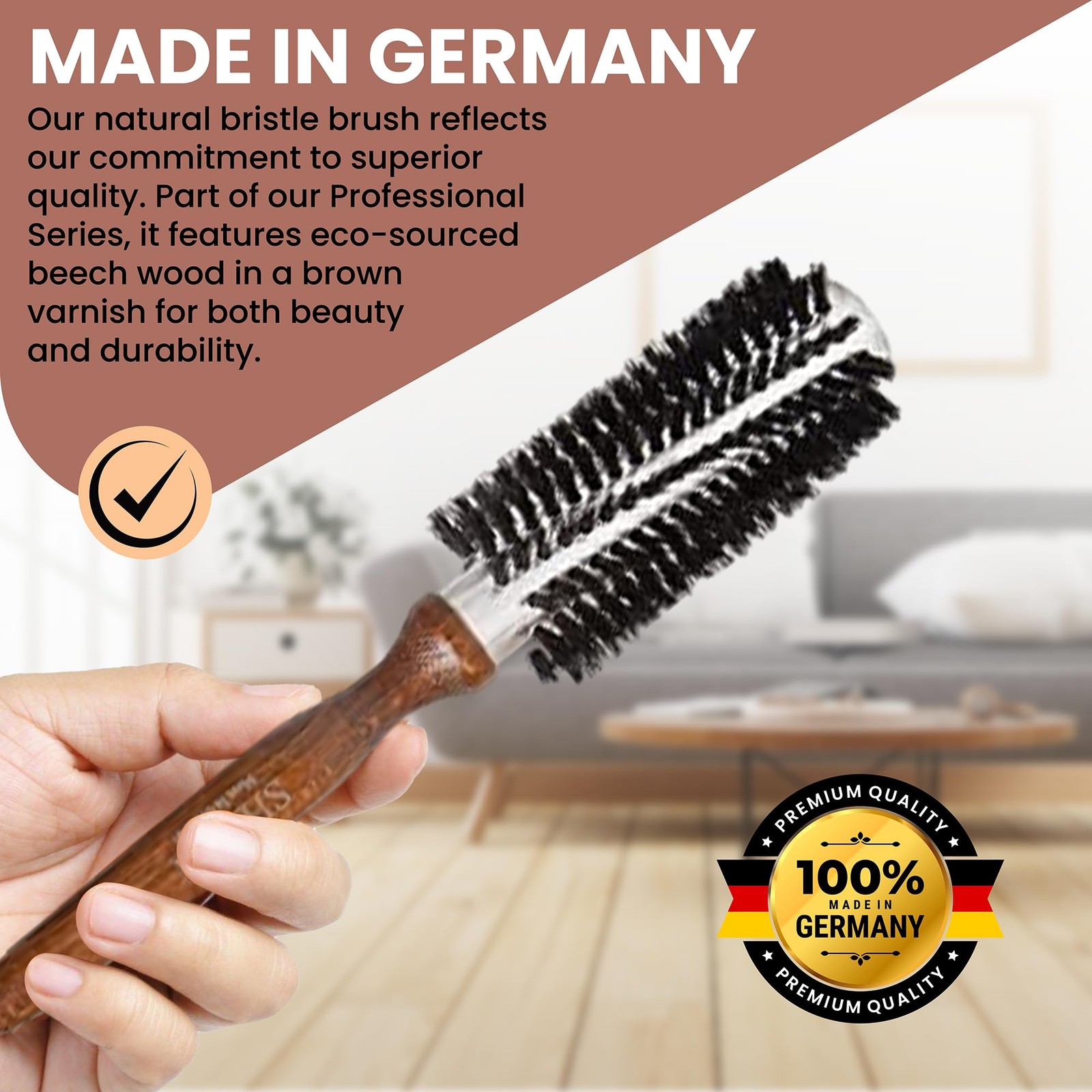 Since 1869 Hand Made In Germany Professional Series Boar Bristle Round Brush …