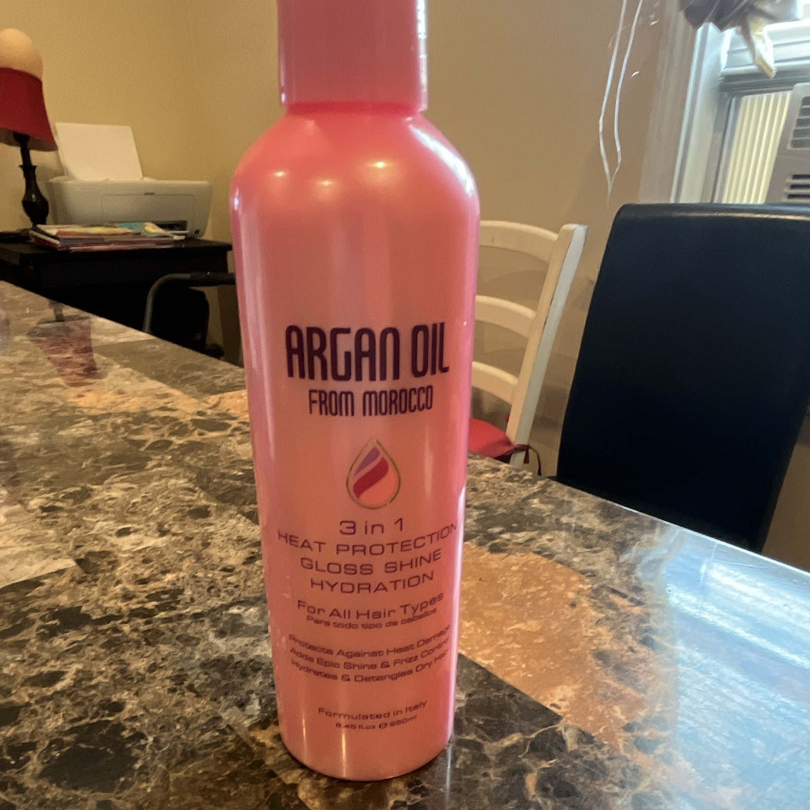 Argan Oil from Morocco Heat Protectant Spray, Argan Oil, Shine Hydration 8.45